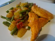 Rezept: Indisches Kartoffel-Bohnen-Curry mit Tandoori-Chicken Bild Nr. 10038 Indisches Kartoffel-Bohnen-Curry mit Tandoori-Chicken - Rezept - Bild Nr. 10038