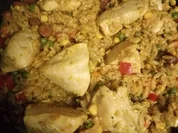 Paela mit Hähnchen und Kritharaki Nudeln - Rezept - Bild Nr. 2