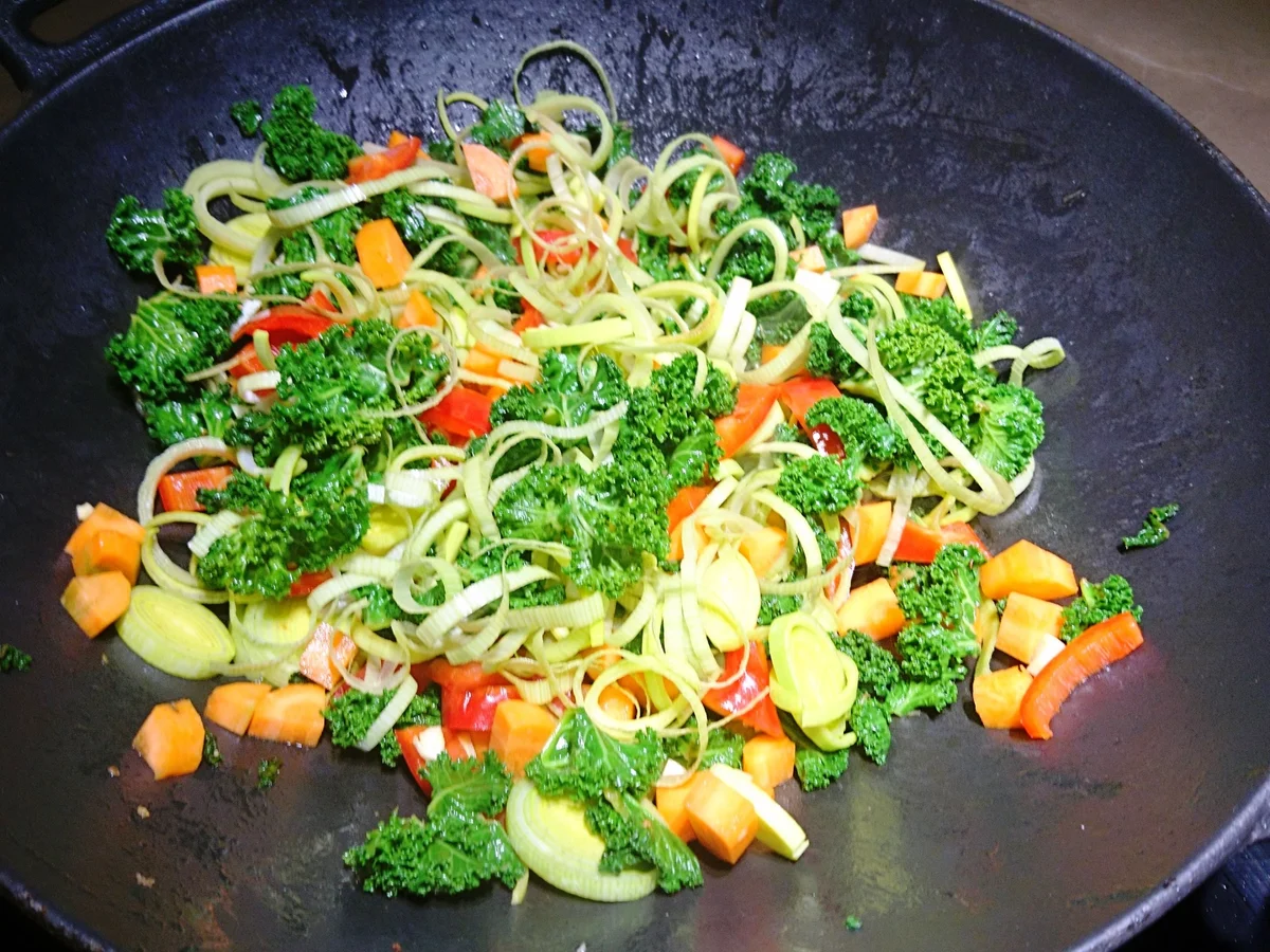 Wokgemüse mit Grünkohl - Rezept - Bild Nr. 2