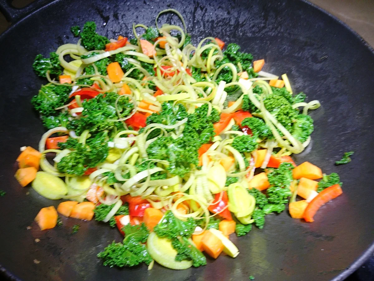 Wokgemüse mit Grünkohl - Rezept - Bild Nr. 6