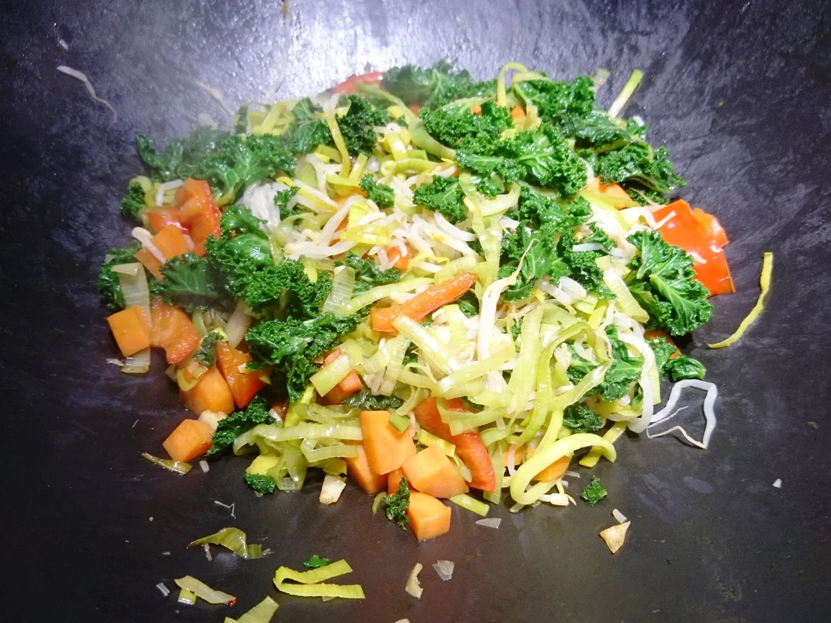 Wokgemüse mit Grünkohl - Rezept - Bild Nr. 7