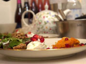 Süßkartoffeltaler mit Crème de Fromage de Chèvre - Rezept - Bild Nr. 3