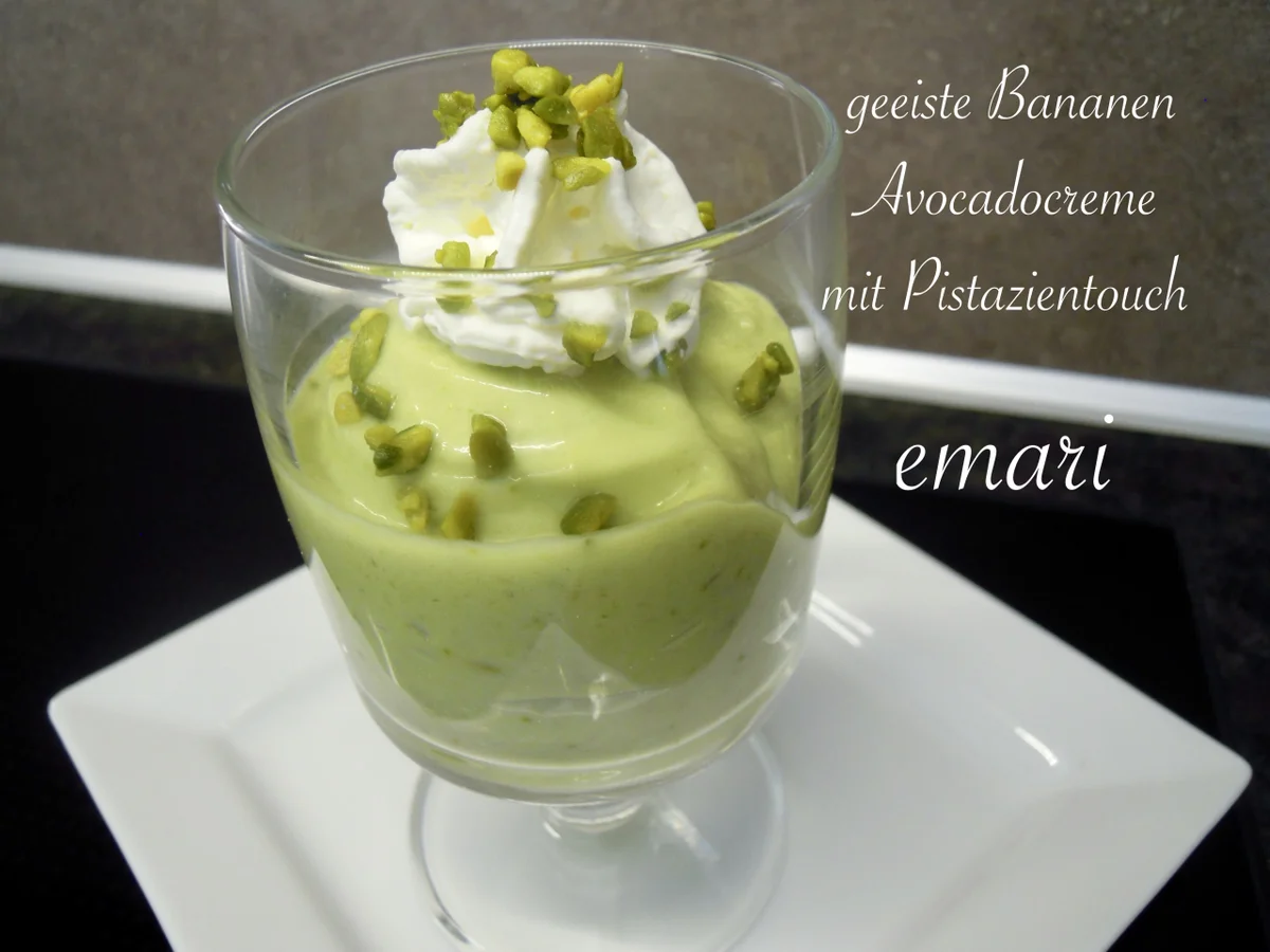 geeiste Bananen Avocado Creme mit Pistazientouch - Rezept - Bild Nr. 9