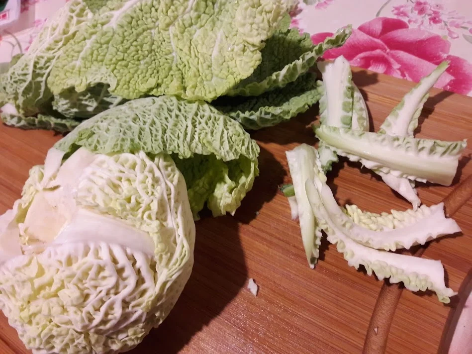 Rezept: Wirsingfladen mit Saure Sahne und Speck Bild Nr. 8 Wirsingfladen mit Saure Sahne und Speck - Rezept - Bild Nr. 8