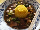 Schweinefilet aus dem Wok und gelber Basmatireis - Rezept - Bild Nr. 2