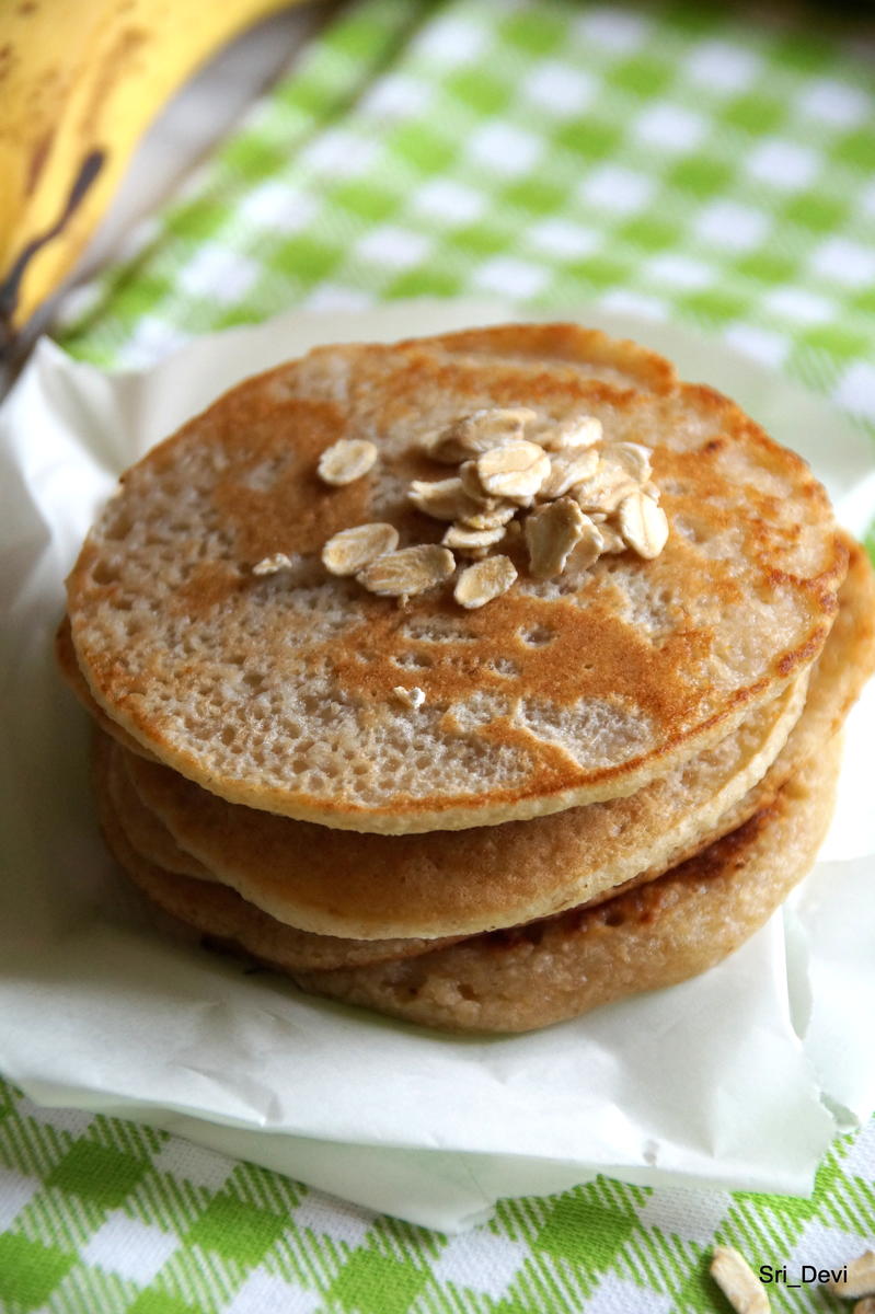 Frühstück: Vegane Bananen-Pancakes - Rezept - Bild Nr. 2