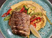 Barramundi Filet auf Hummus mit Ratatouille Gemüse - Rezept - Bild Nr. 2