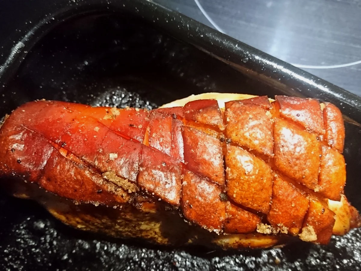 Rezept: Krustenbraten vom Schwein mit Krautsalat Bild Nr. 6 Krustenbraten vom Schwein mit Krautsalat - Rezept - Bild Nr. 6