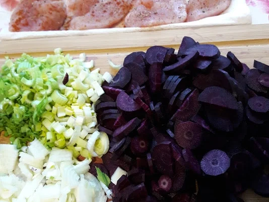 Rezept: Möhrengemüse mit Hähnchen und Reis Bild Nr. 4 Möhrengemüse mit Hähnchen und Reis - Rezept - Bild Nr. 4