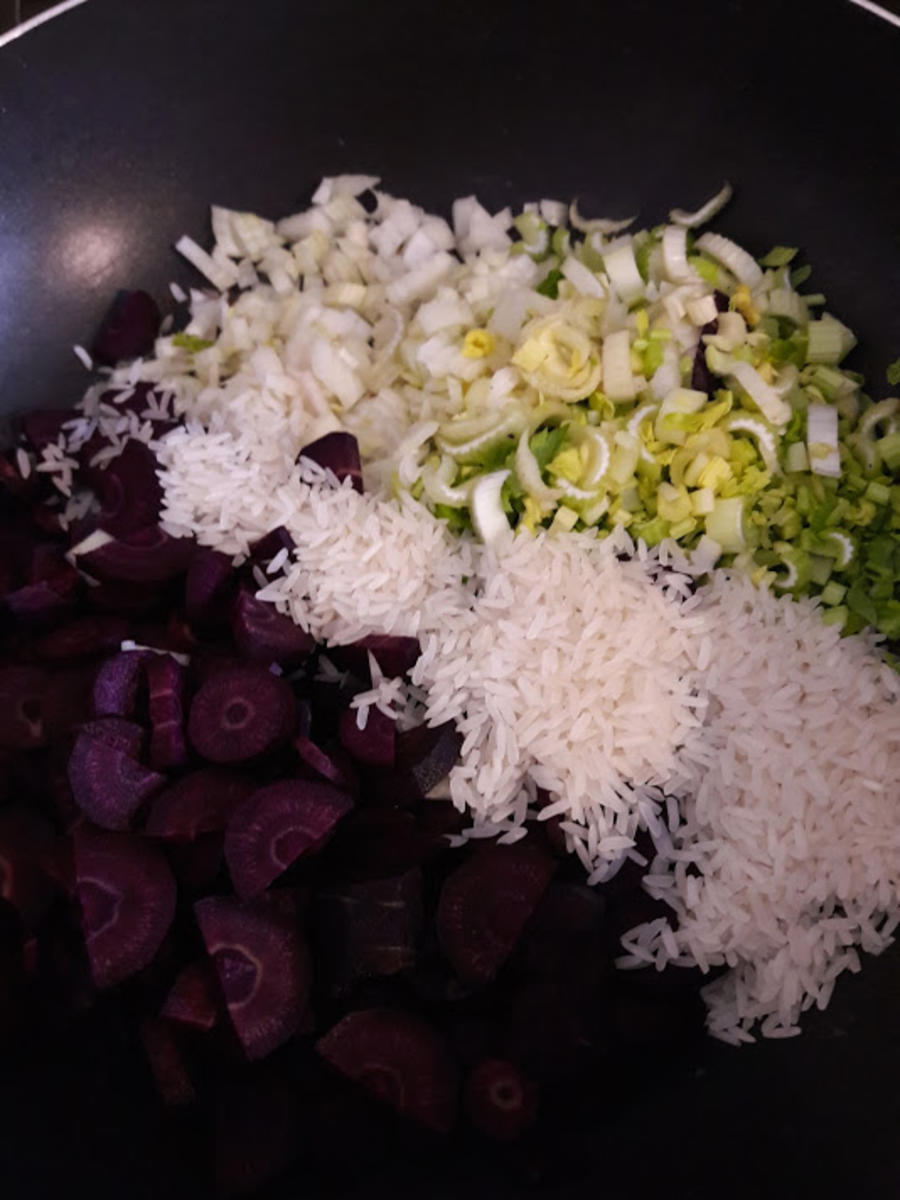 Möhrengemüse mit Hähnchen und Reis - Rezept - Bild Nr. 6
