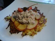 Matjes-Tartar auf Kartoffel-Apfel-Taler - Rezept - Bild Nr. 10049