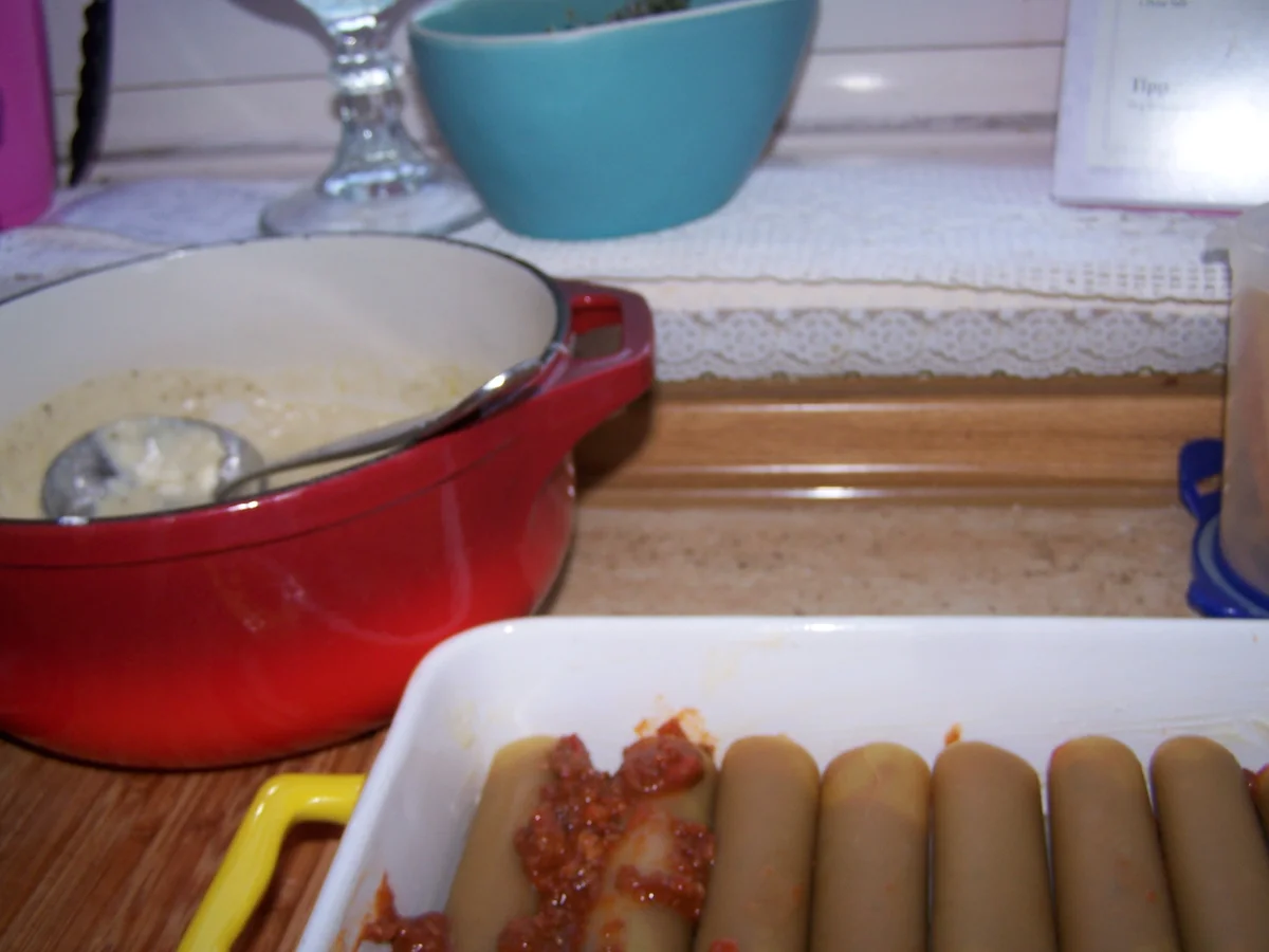 Rezept: Cannelloni überbacken Bild Nr. 10069 Cannelloni überbacken - Rezept - Bild Nr. 10069