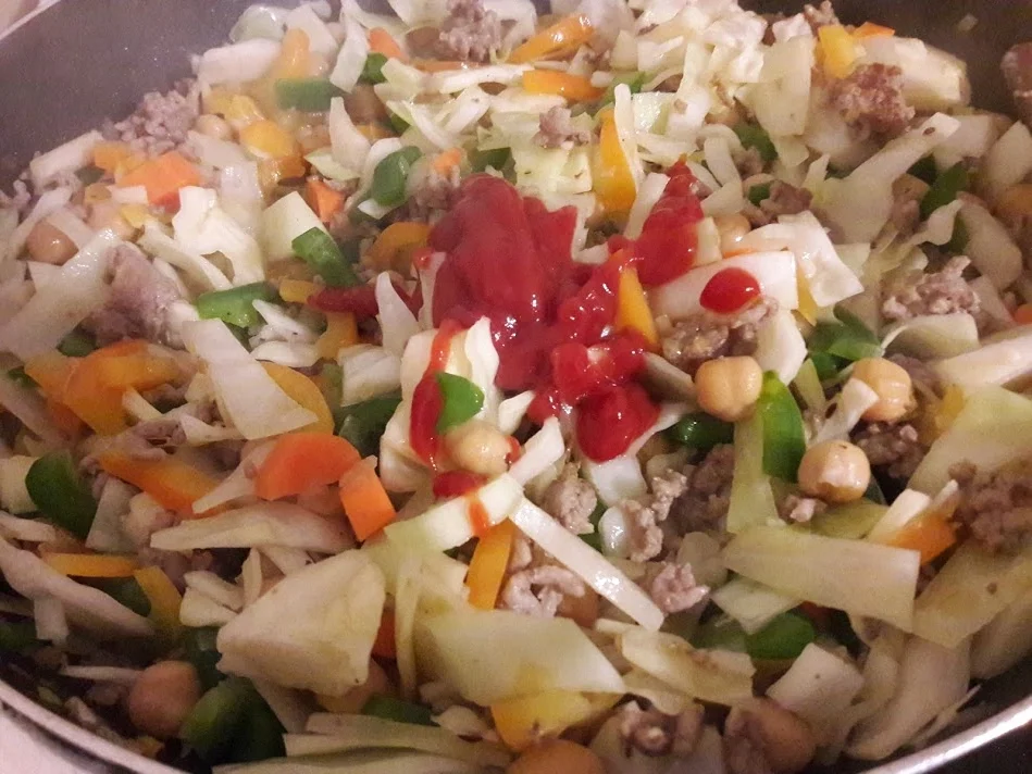 Gemüse-Hackfleisch-Pfanne - Rezept - Bild Nr. 10107