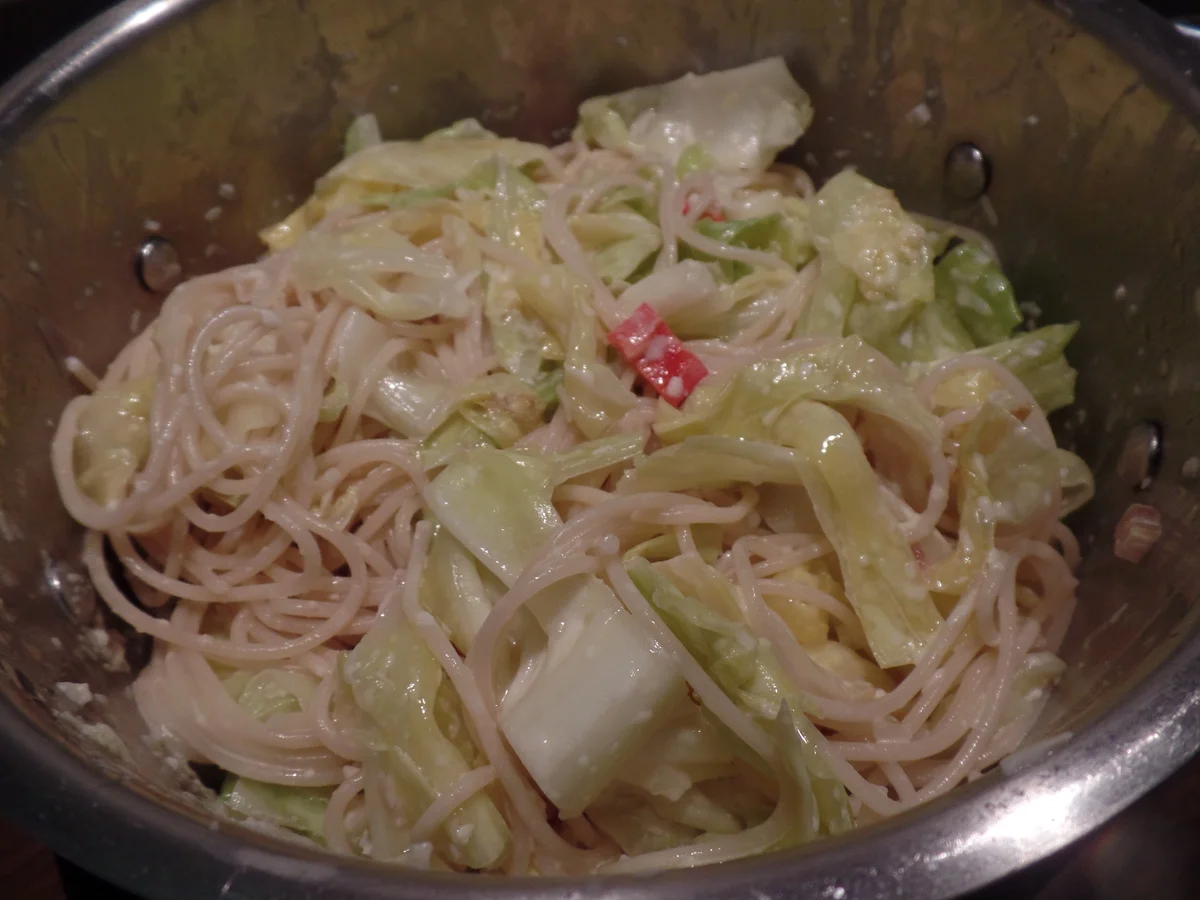 Zitronen-Spaghetti mit Spitzkohl - Rezept - Bild Nr. 10107