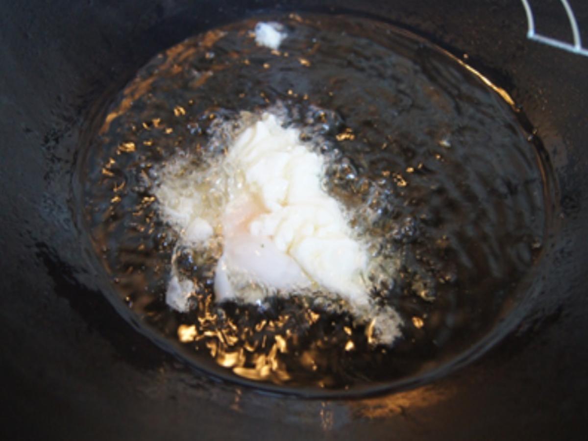 Würziger Rahmspinat, frittierte Eier und Kartoffelstampf - Rezept - Bild Nr. 8