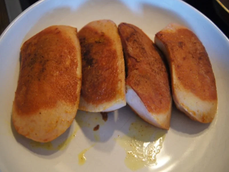 Rezept: Fleischwurst mit Röstzwiebeln, Blumenkohl und Kartoffelstampf Bild Nr. 9 Fleischwurst mit Röstzwiebeln, Blumenkohl und Kartoffelstampf - Rezept - Bild Nr. 9