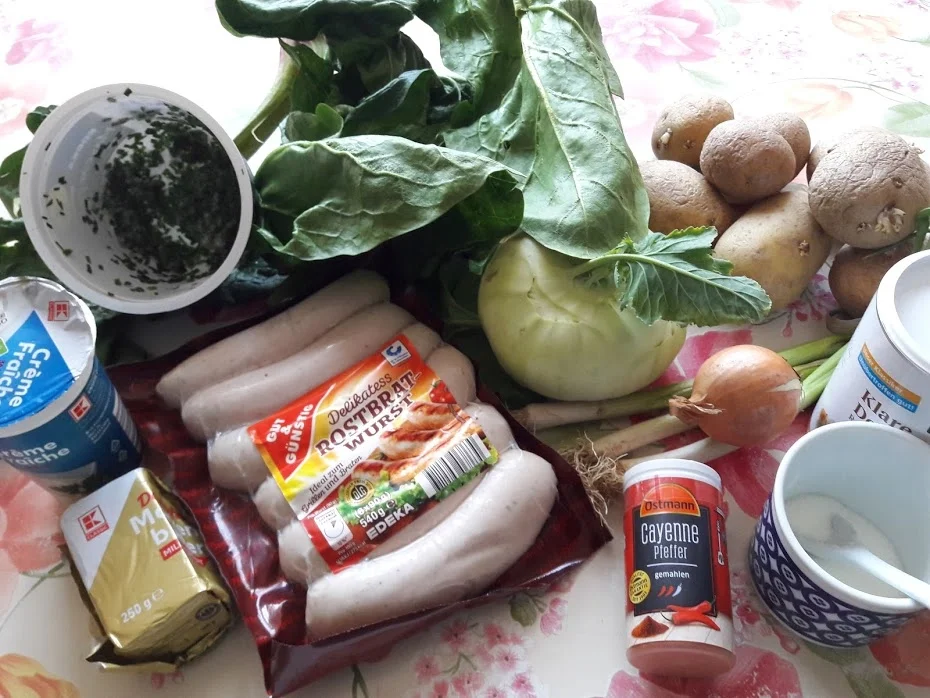 Bratwurst mit Rahmkartoffeln - Rezept - Bild Nr. 3