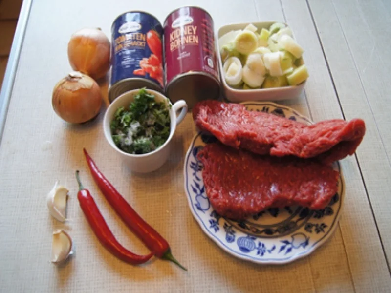 Rezept: Chili con carne mit Pellkartoffeln II Bild Nr. 3 Chili con carne mit Pellkartoffeln II - Rezept - Bild Nr. 3