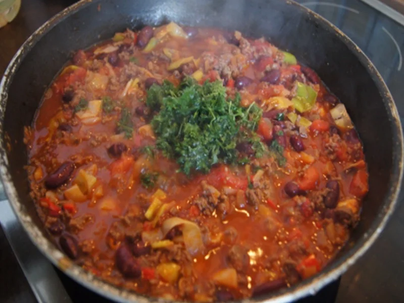 Rezept: Chili con carne mit Pellkartoffeln II Bild Nr. 11 Chili con carne mit Pellkartoffeln II - Rezept - Bild Nr. 11