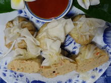 Gedämpfte Wan Tan gefüllt mit Hühnerfleisch und Krabben - Rezept - Bild Nr. 2