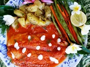 Pangasius-Filet in exotischer Guaven-Kokosnuss-Sauce - Rezept - Bild Nr. 2