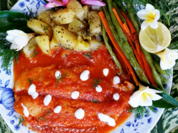 Pangasius-Filet in exotischer Guaven-Kokosnuss-Sauce - Rezept - Bild Nr. 2