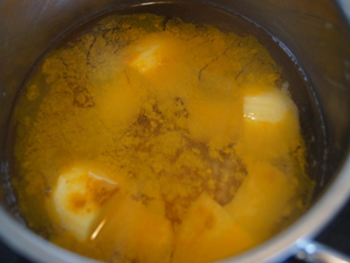 Gekochte Eier mit Senfsauce, Rote Bete Salat und Kartoffelpilzduo - Rezept - Bild Nr. 11