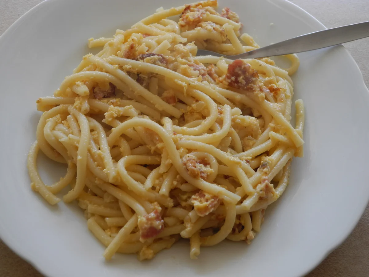 Rezept: Schinkennudeln Bild Nr. 3 Schinkennudeln - Rezept - Bild Nr. 3