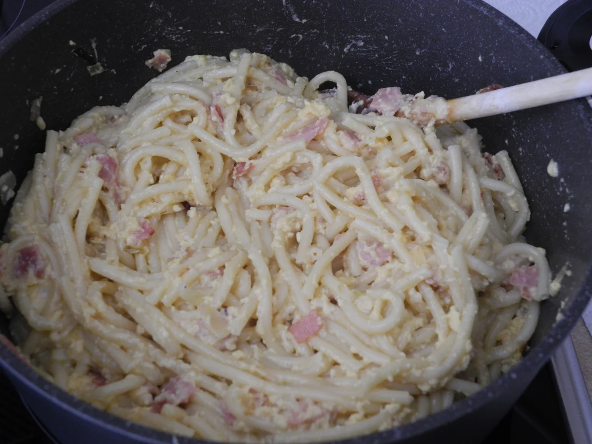 Rezept: Schinkennudeln Bild Nr. 4 Schinkennudeln - Rezept - Bild Nr. 4