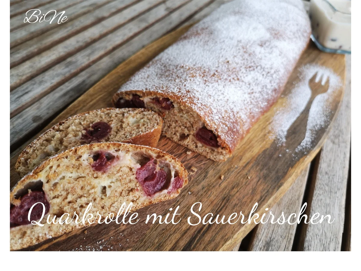 BiNe` S QUARKROLLE MIT SAUERKIRSCHEN - Rezept - Bild Nr. 7
