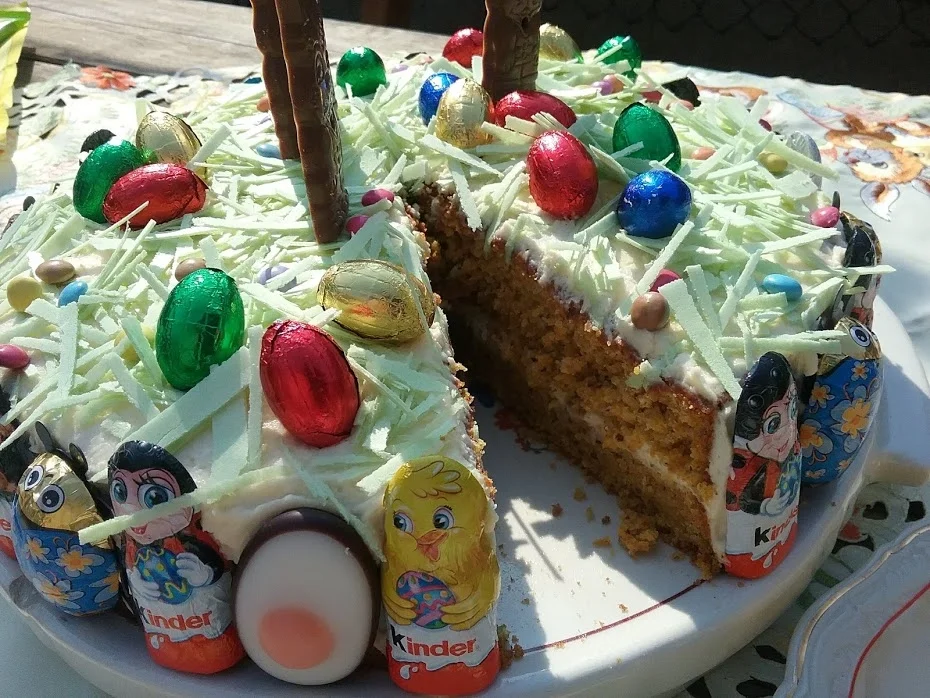 Rezept: Oster - Karotten - Torte zur kochbar Challenge April 2020 Bild Nr. 3 Oster - Karotten - Torte zur kochbar Challenge April 2020 - Rezept - Bild Nr. 3