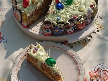 Rezept: Oster - Karotten - Torte zur kochbar Challenge April 2020 Bild Nr. 4 Oster - Karotten - Torte zur kochbar Challenge April 2020 - Rezept - Bild Nr. 4