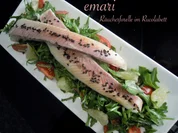 Räucherforelle auf mariniertem Rucolasalat - Rezept - Bild Nr. 5