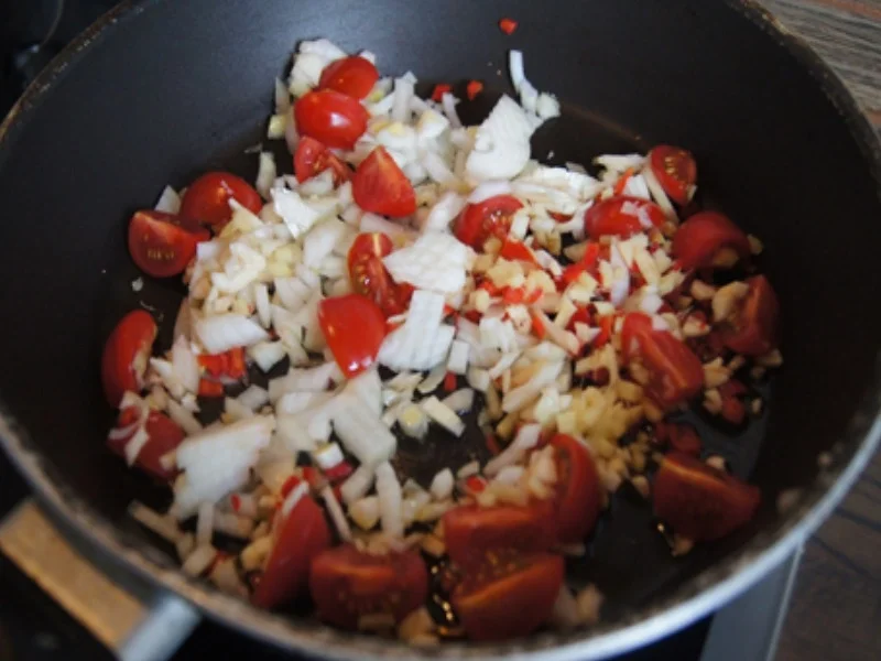 Gemüsebolognese mit Bandnudeln - Rezept - Bild Nr. 6