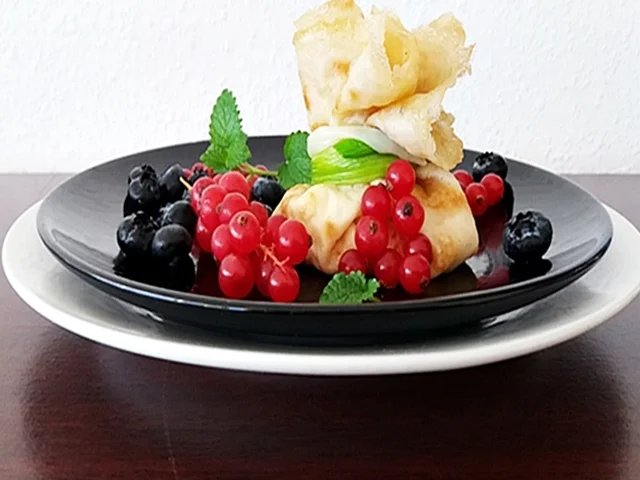 Gefüllte Pfannkuchen-Säckchen - Rezept - Bild Nr. 2