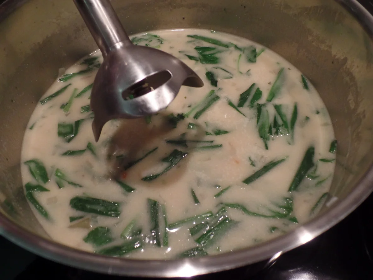 Bärlauchsuppe mit Pinienkernen - Rezept - Bild Nr. 10153