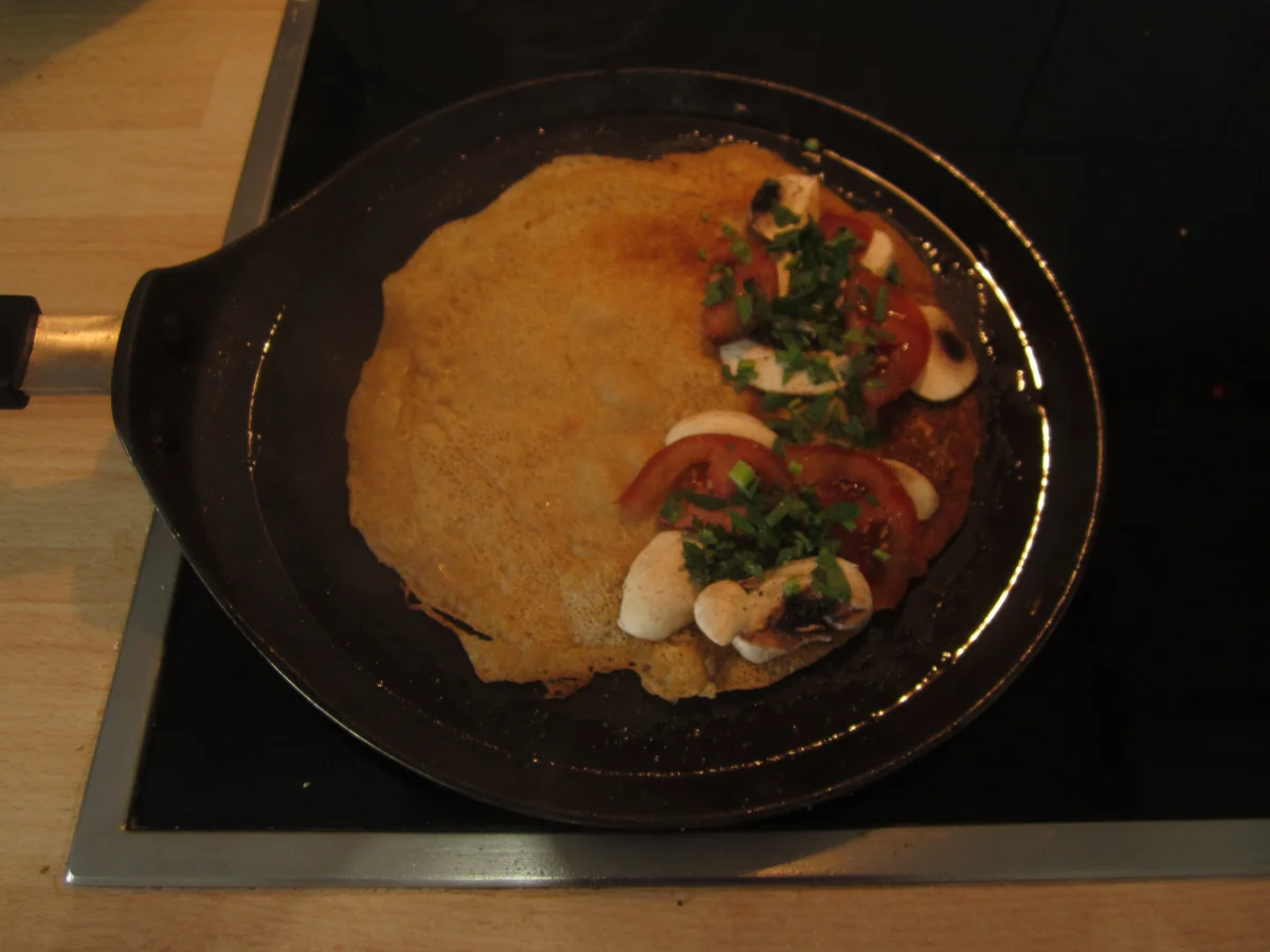 Rezept: Herzhafte, vegane Vollkorn-Crêpes Bild Nr. 3 Herzhafte, vegane Vollkorn-Crêpes - Rezept - Bild Nr. 3