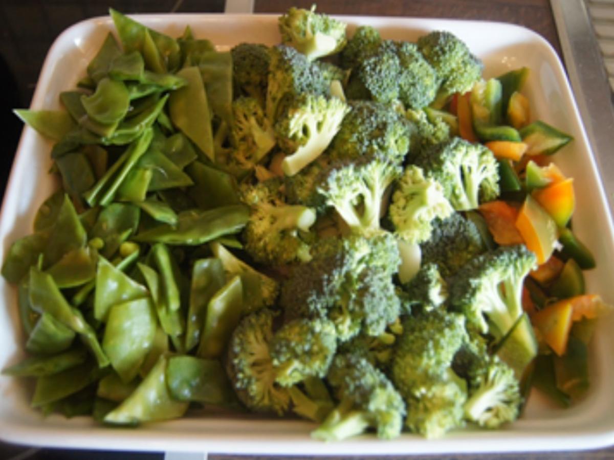 Rinder-Hüftsteak mit grünem Gemüse im Wok - Rezept - Bild Nr. 9