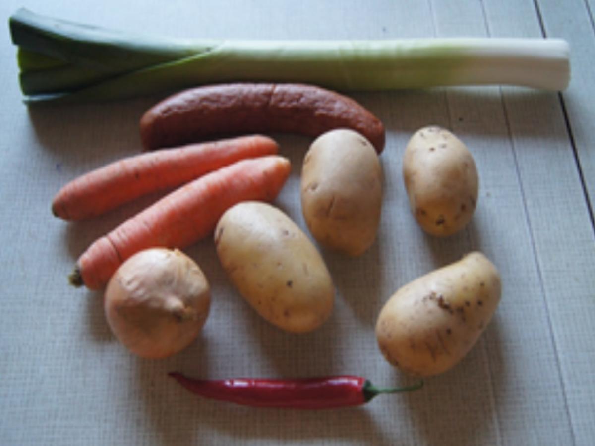 Kartoffelsuppe mit Kabanossi - Rezept - Bild Nr. 3