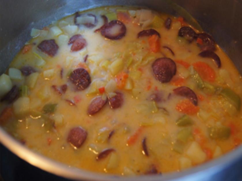 Kartoffelsuppe Mit Kabanossi Rezept Mit Bild Kochbar De