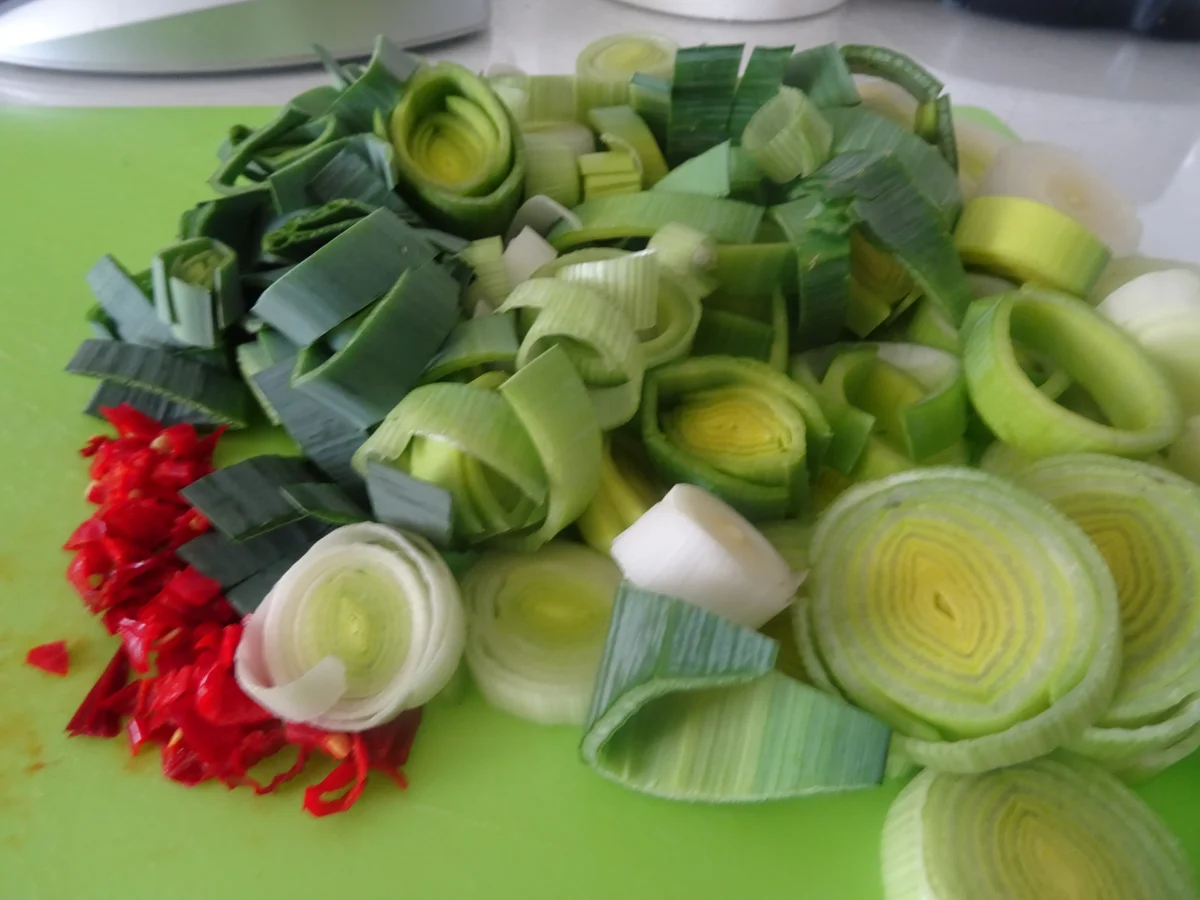 Hähnchen-Lauch-Pfanne mit Kurkuma-Reis - Rezept - Bild Nr. 7