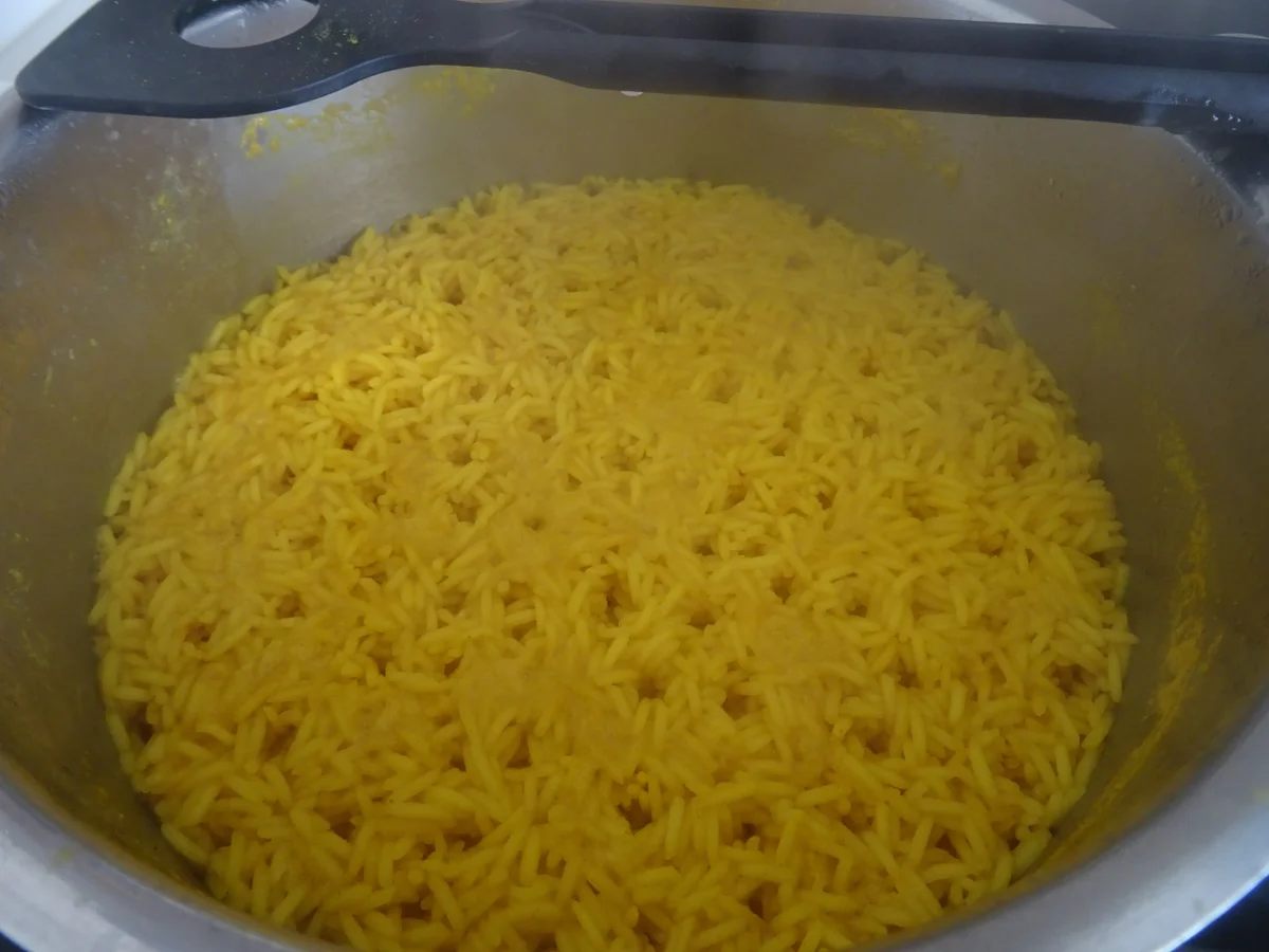 Hähnchen-Lauch-Pfanne mit Kurkuma-Reis - Rezept - Bild Nr. 9