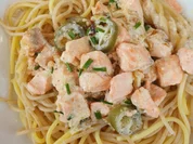 Pasta mit Lachs-Käse-Sauce - Rezept - Bild Nr. 2