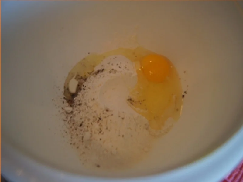 Rotbarschfilet im Bierteig und Zucchinigratin - Rezept - Bild Nr. 6