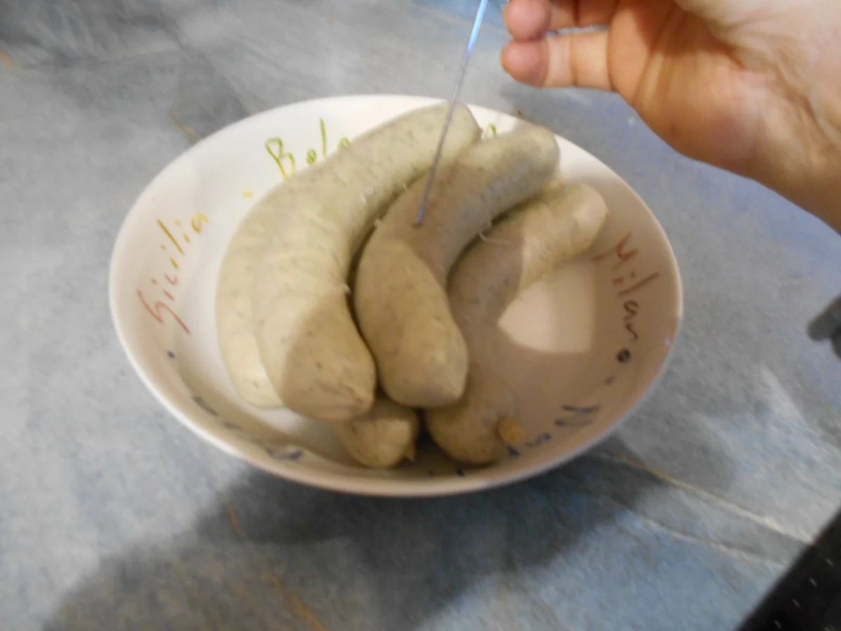 Spinat-Bratwurst ein schnelles Abendessen - Rezept - Bild Nr. 5