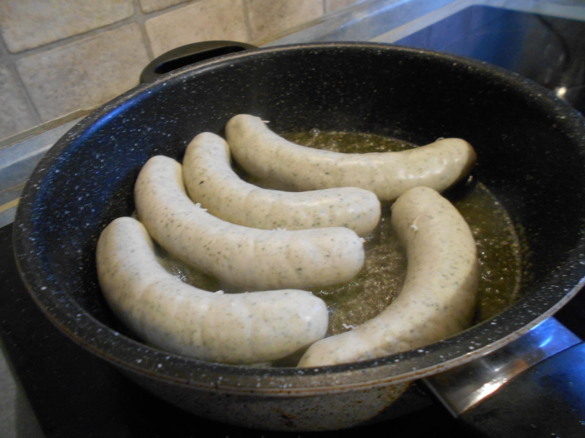 Spinat-Bratwurst ein schnelles Abendessen - Rezept - Bild Nr. 6