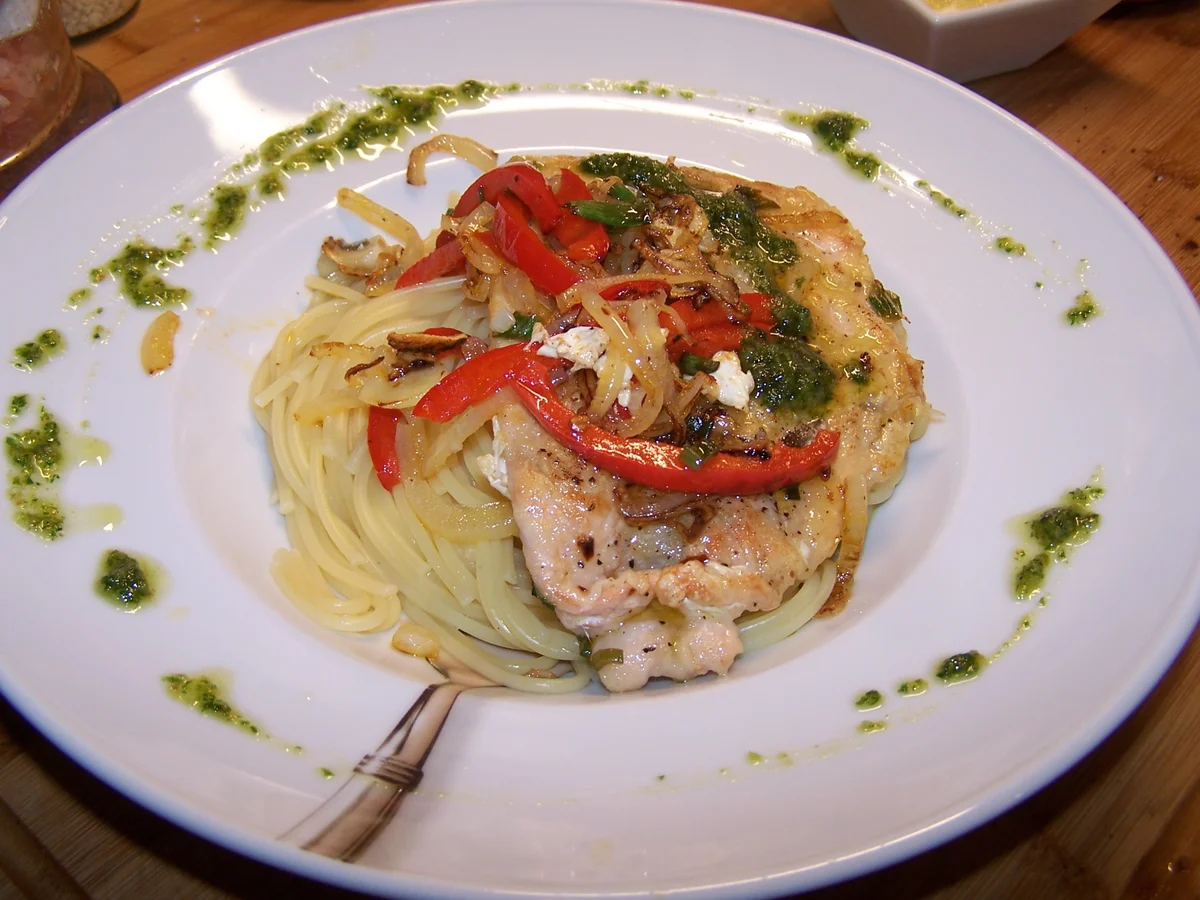 Lachs auf Spagetti Nest - Rezept - Bild Nr. 5