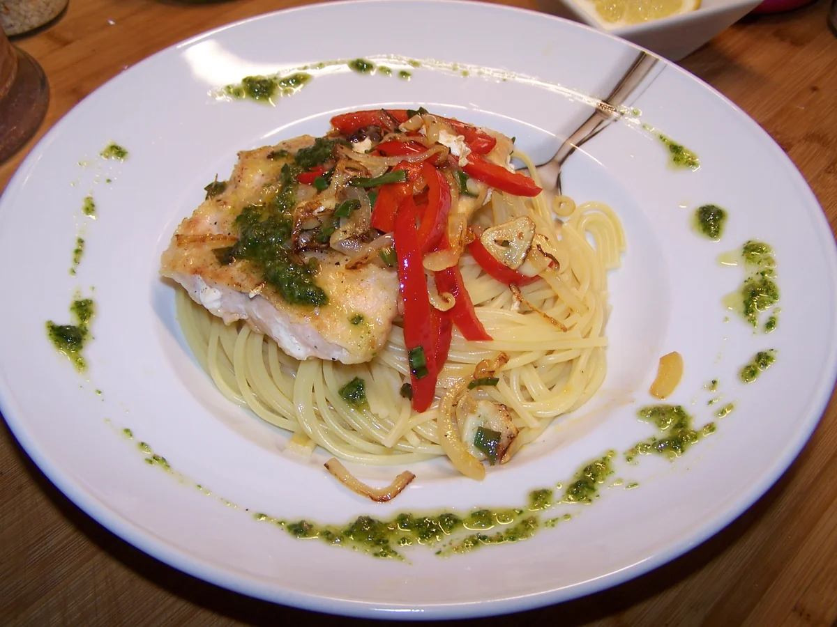 Lachs auf Spagetti Nest - Rezept - Bild Nr. 10