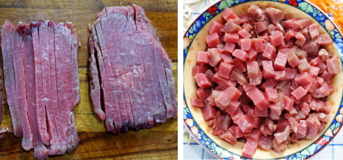 Zweigesichtige Nudeln mit Schweinefleisch - Rezept - Bild Nr. 4