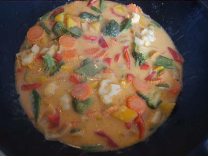 Rezept: Herzhafte Hacksteaks mit Curry-Gemüsemix aus dem Wok Bild Nr. 10324 Herzhafte Hacksteaks mit Curry-Gemüsemix aus dem Wok - Rezept - Bild Nr. 10324